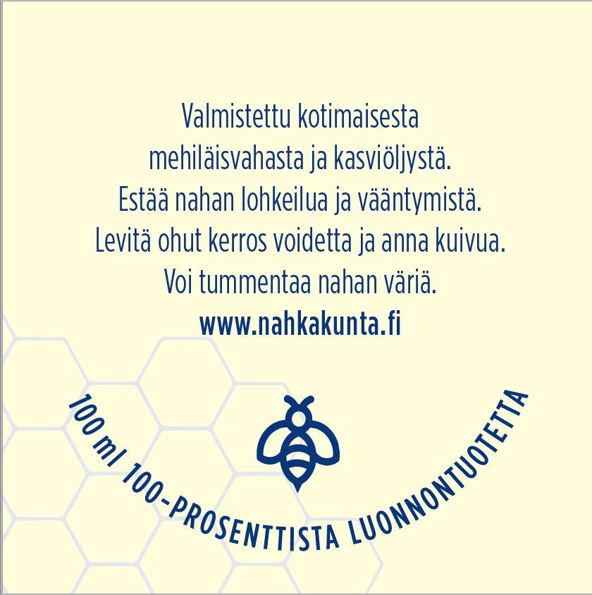 NK mehiläisvaha pintanahkojen hoitoon