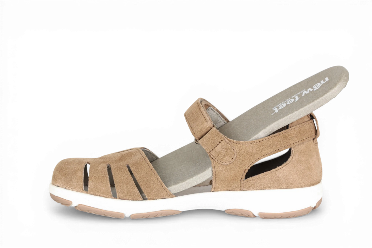 Naisten varpailta umpinaiset New Feet sandaalit