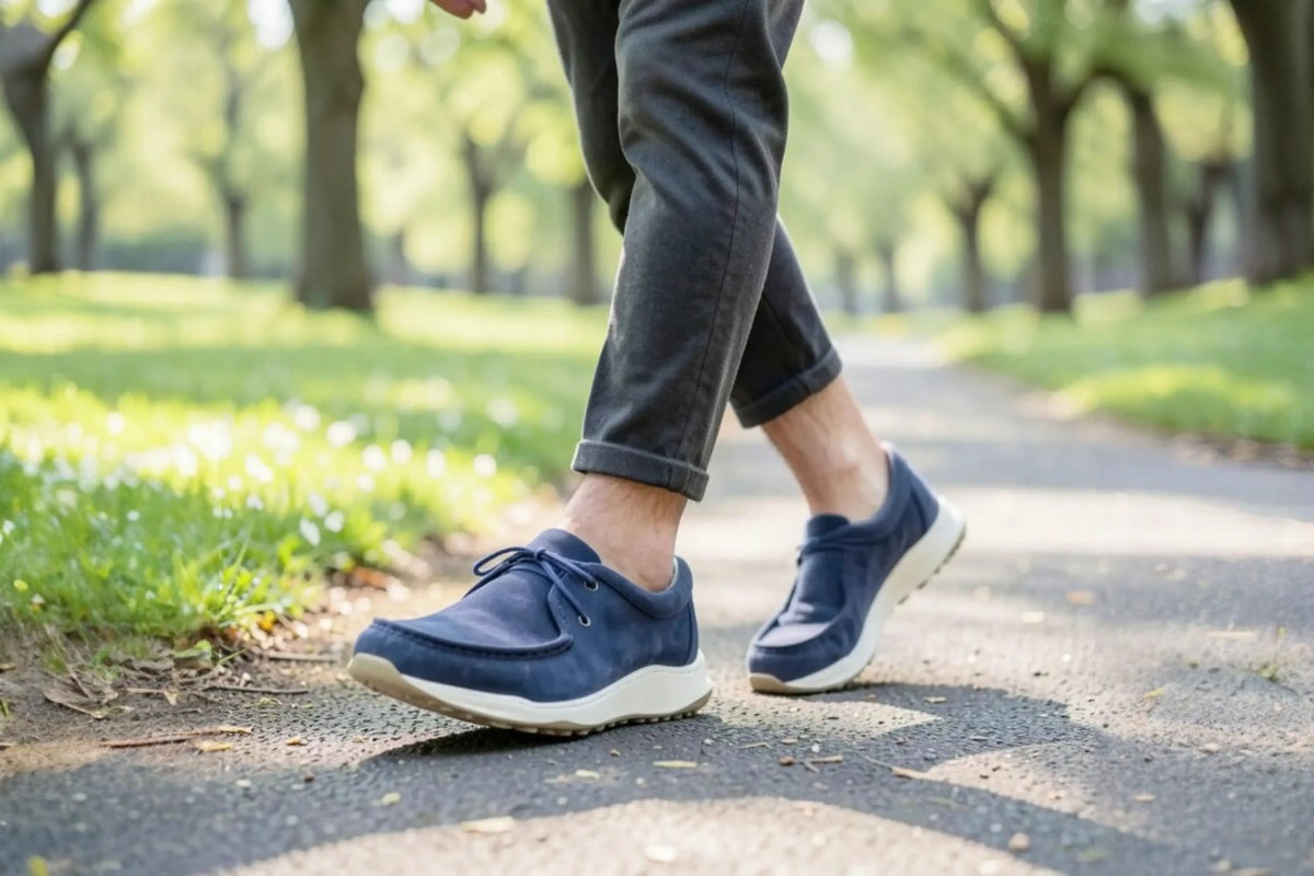 Miesten leveä New feet kävelykenkä - leveä varpailta