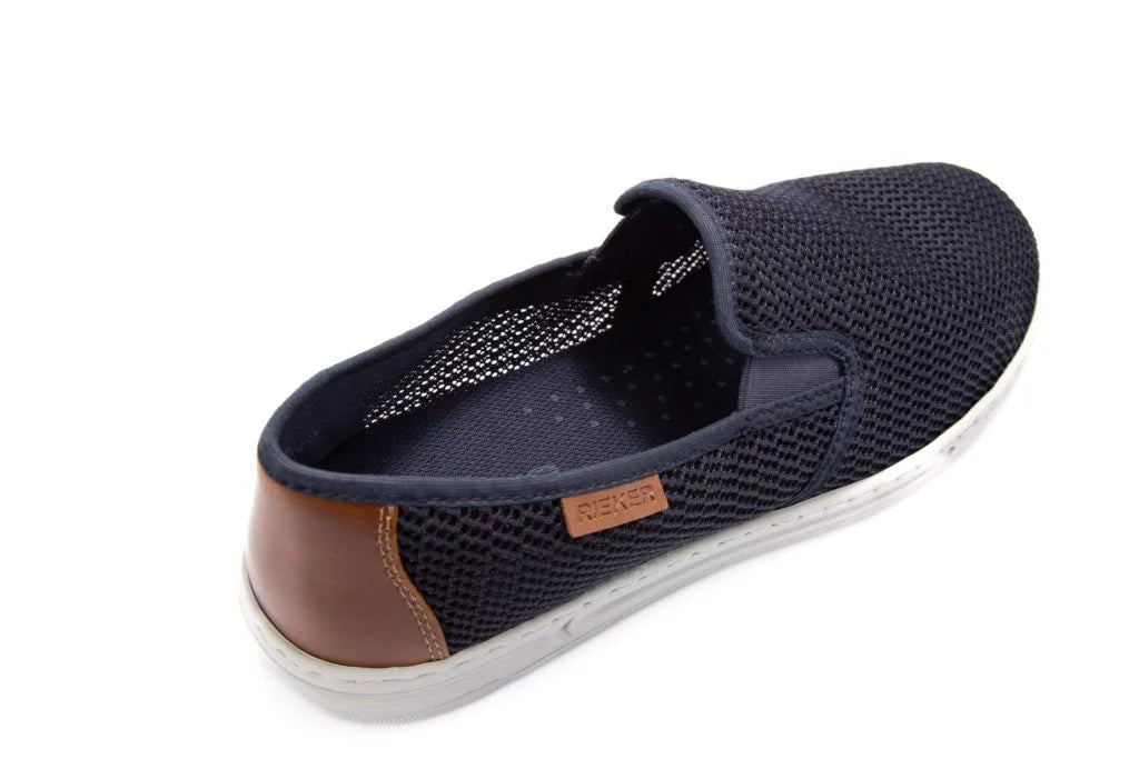 Reiällinen ja kevyt miesten Rieker tekstiili loafer